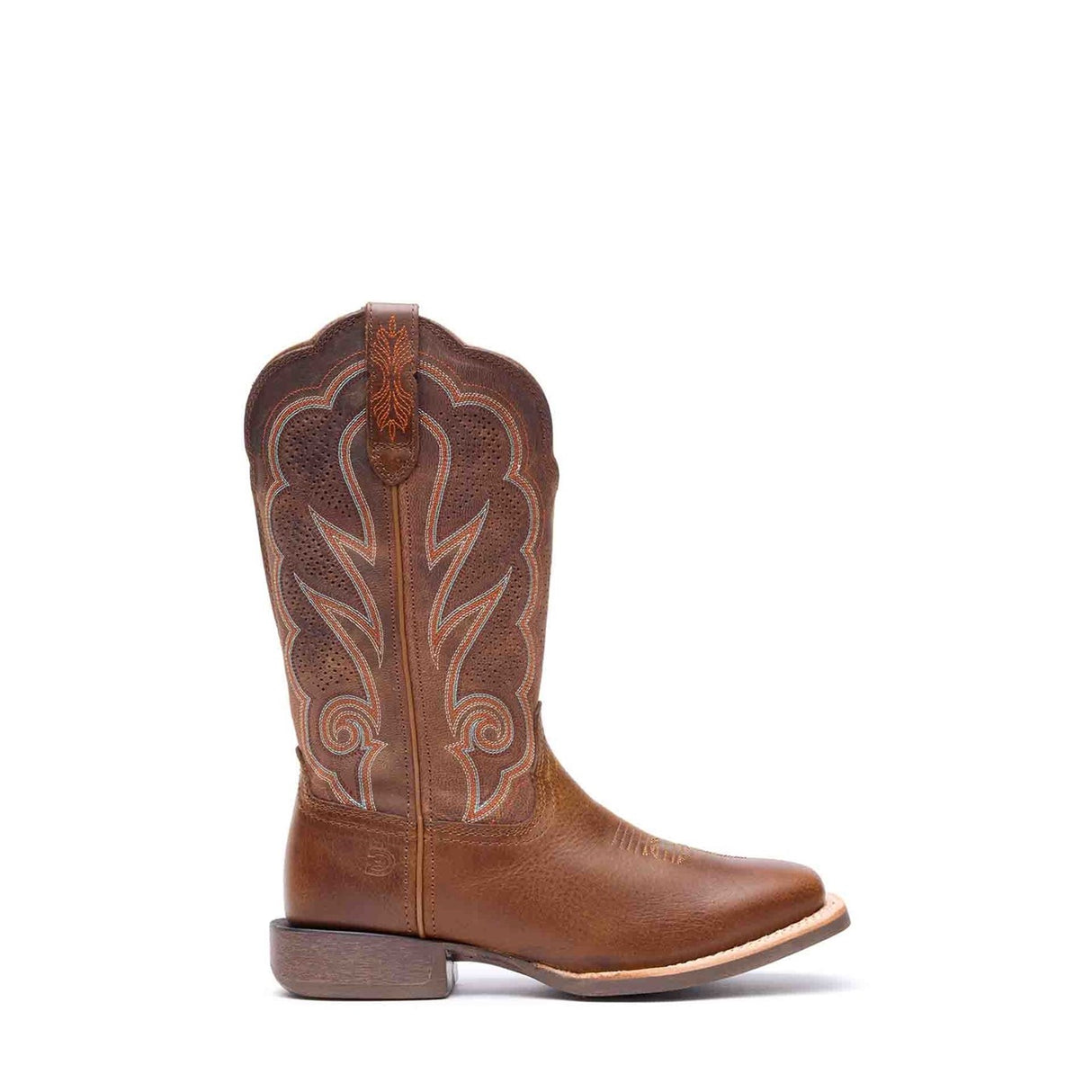 Women's Lady Rebel Pro Western Boots Distressed Cognac