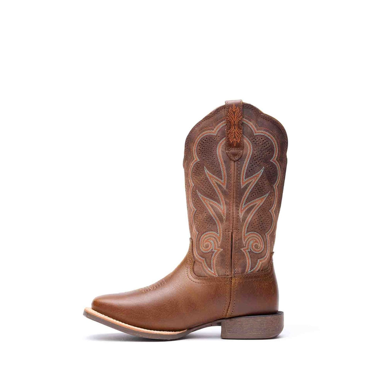 Women's Lady Rebel Pro Western Boots Distressed Cognac