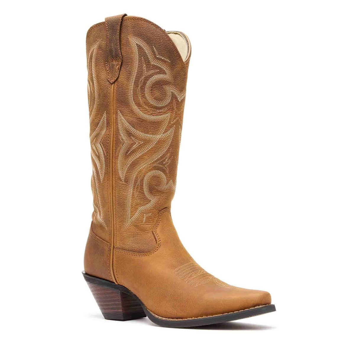 Women's Crush Western Boots Distressed Cognac
