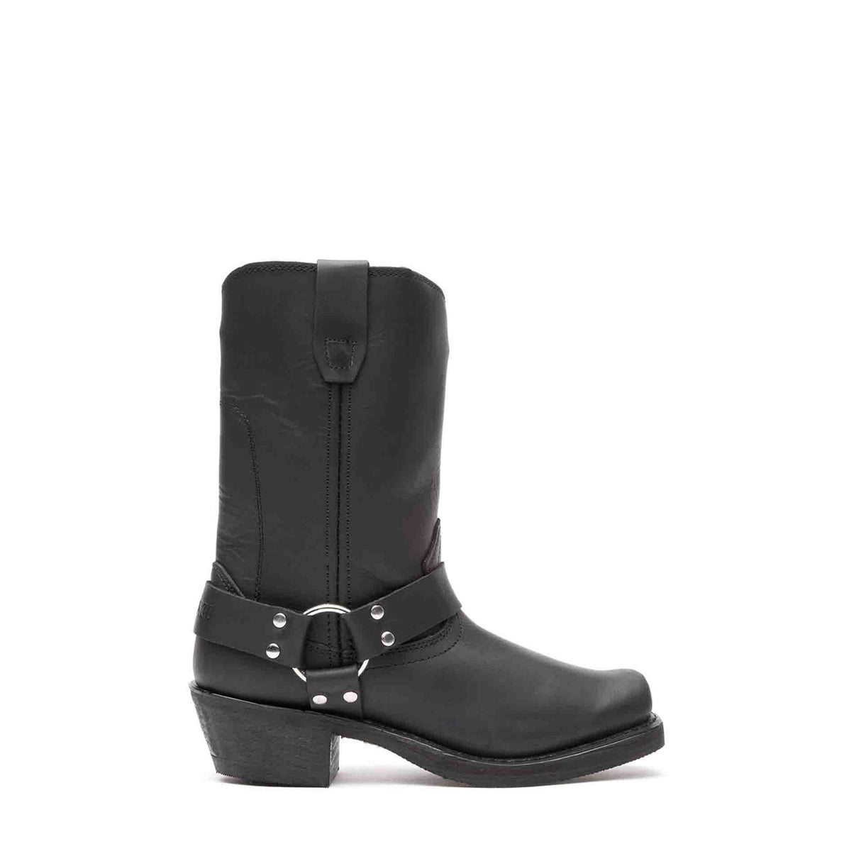 Women's Harness Biker Boots Black