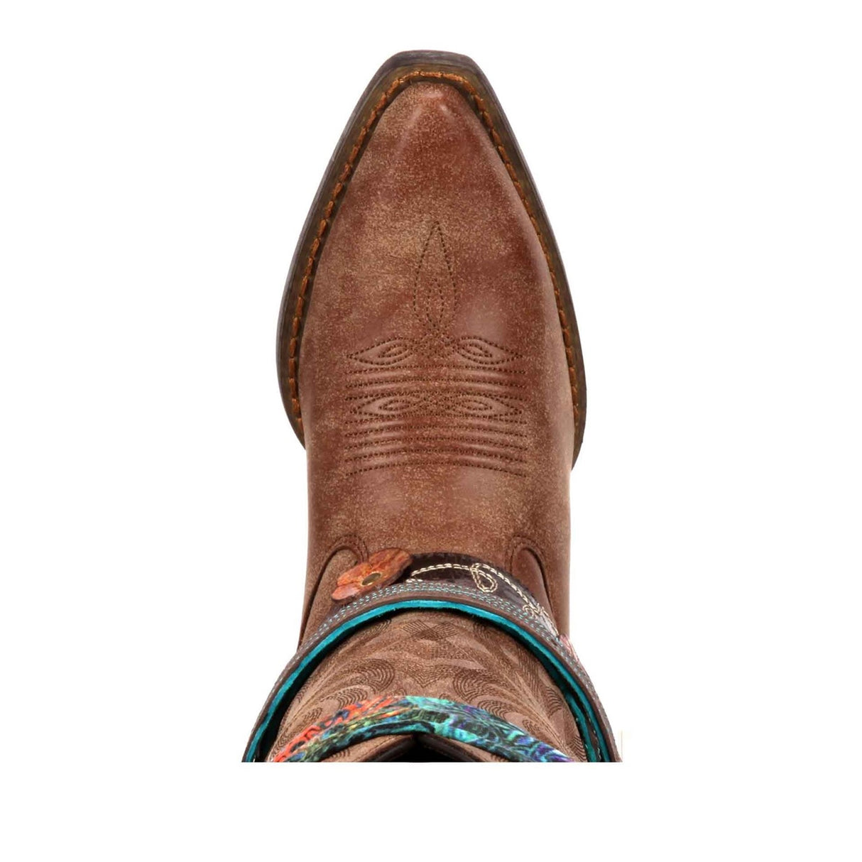 Women's Crush Accessorised Western Boots Brown