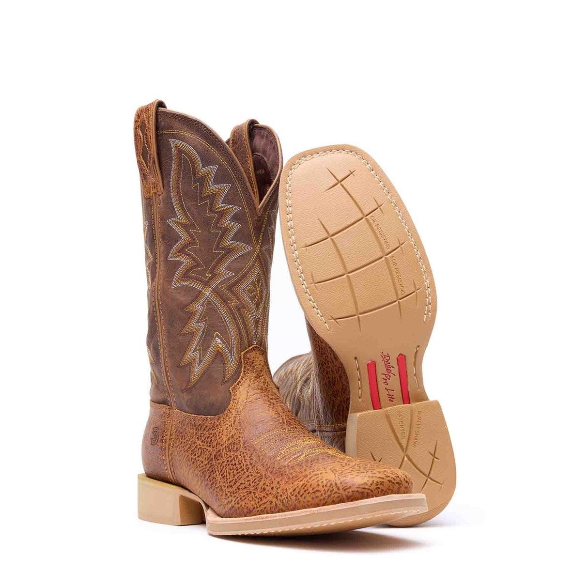 Men's Rebel Pro Lite Western Boots Tan Brown