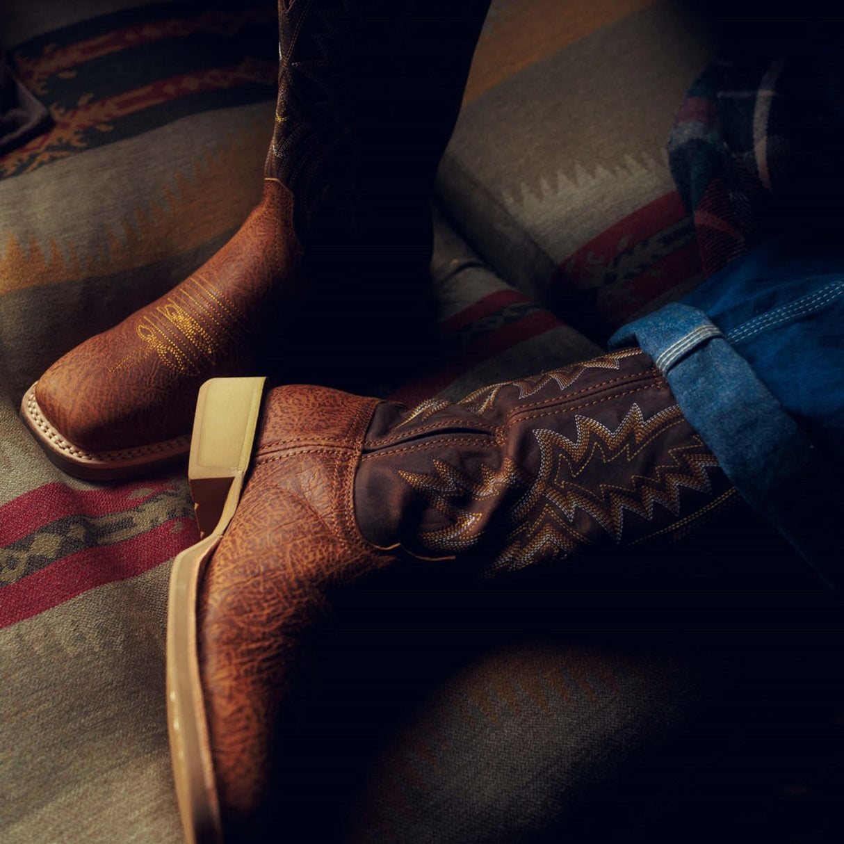 Men's Rebel Pro Lite Western Boots Tan Brown