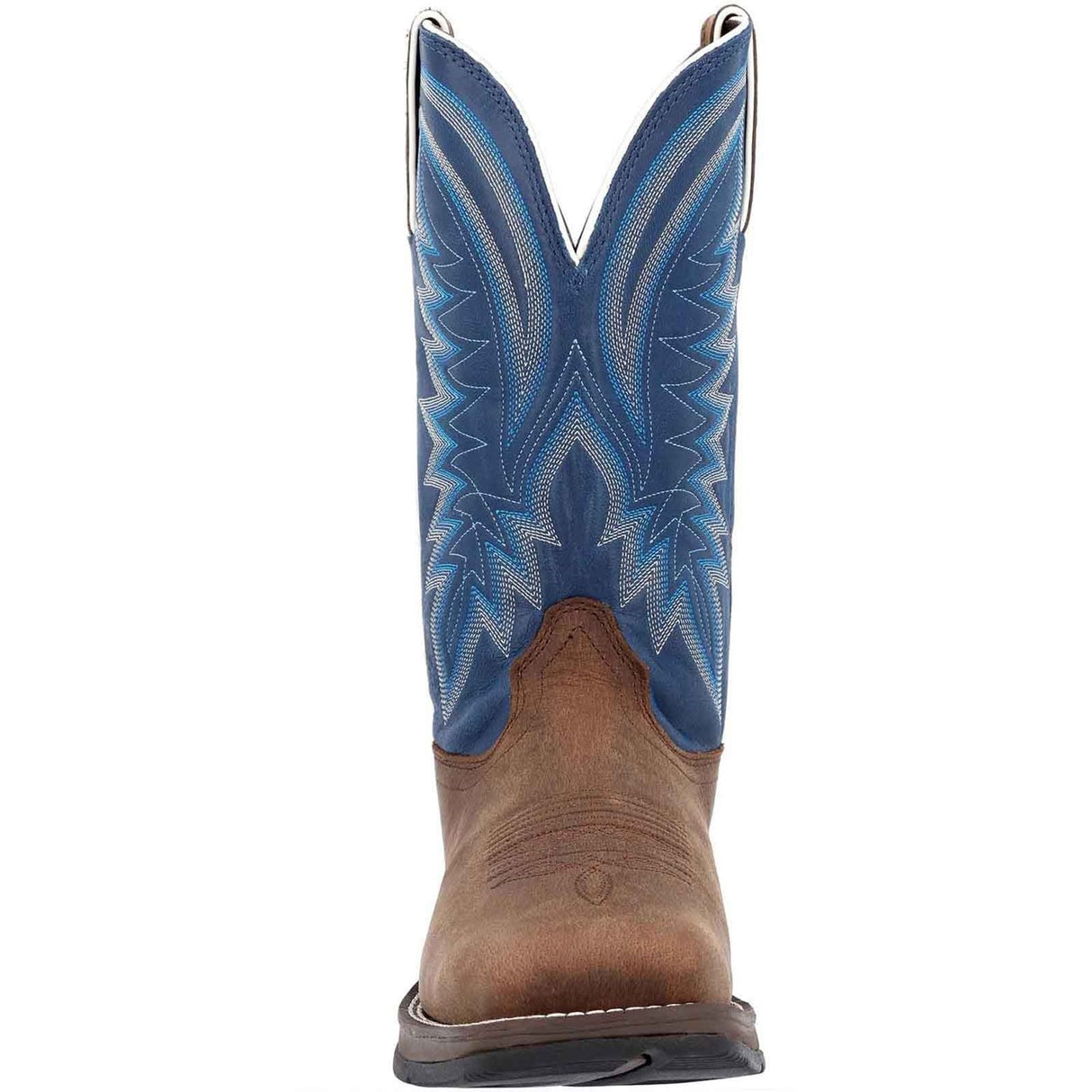 Men's Rebel Western Boots Saddle Brown and Denim Blue