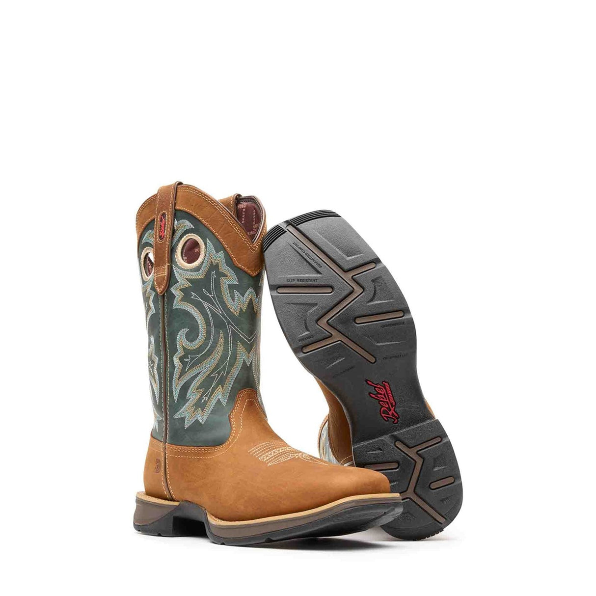 Men's Rebel Western Boots Saddlehorn and Clover