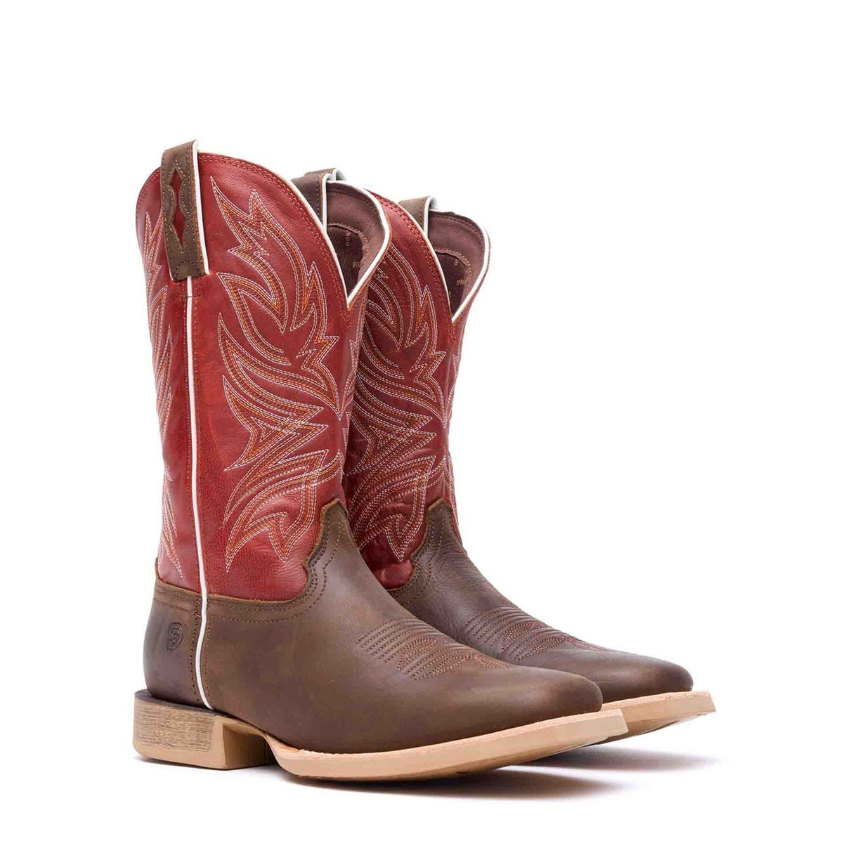 Men's Rebel Pro Western Boots Worn Brown and Chilli Pepper