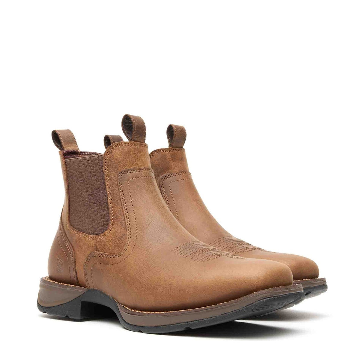 Men's Red Dirt Rebel Ankle Western Boots Old Town Brown and Tan