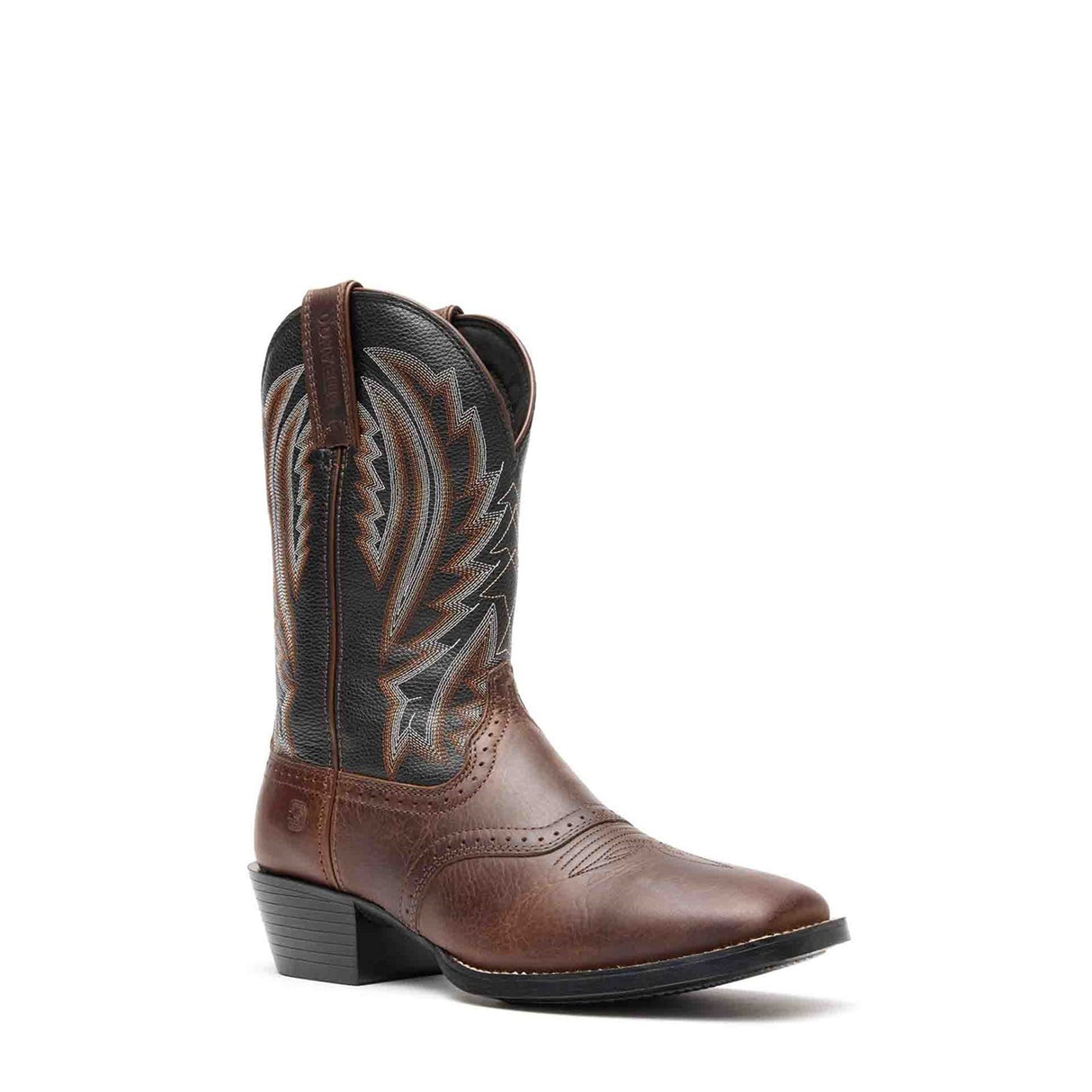Men's Westward Western Boots Dark Chestnut Black Onyx