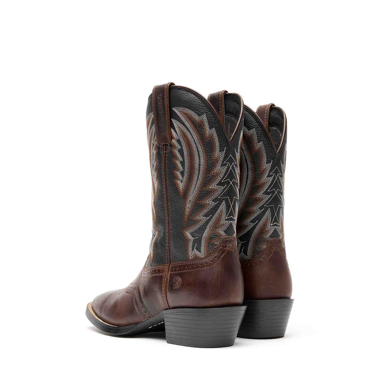 Men's Westward Western Boots Dark Chestnut Black Onyx