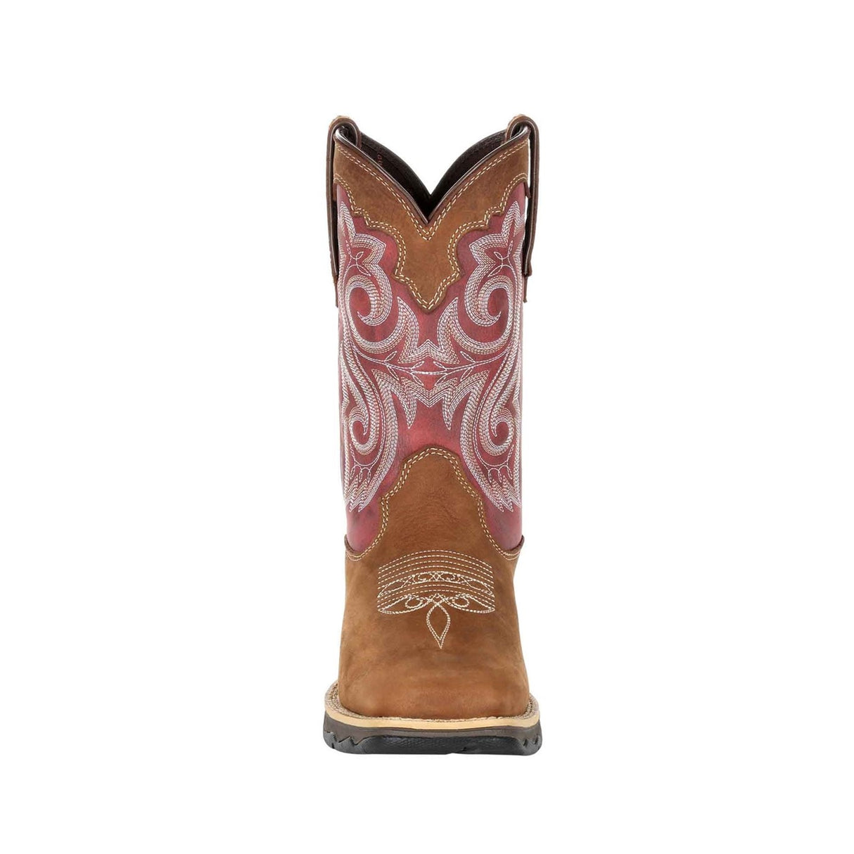 Women's Lady Rebel Western Boots Briar Brown and Rusty Red