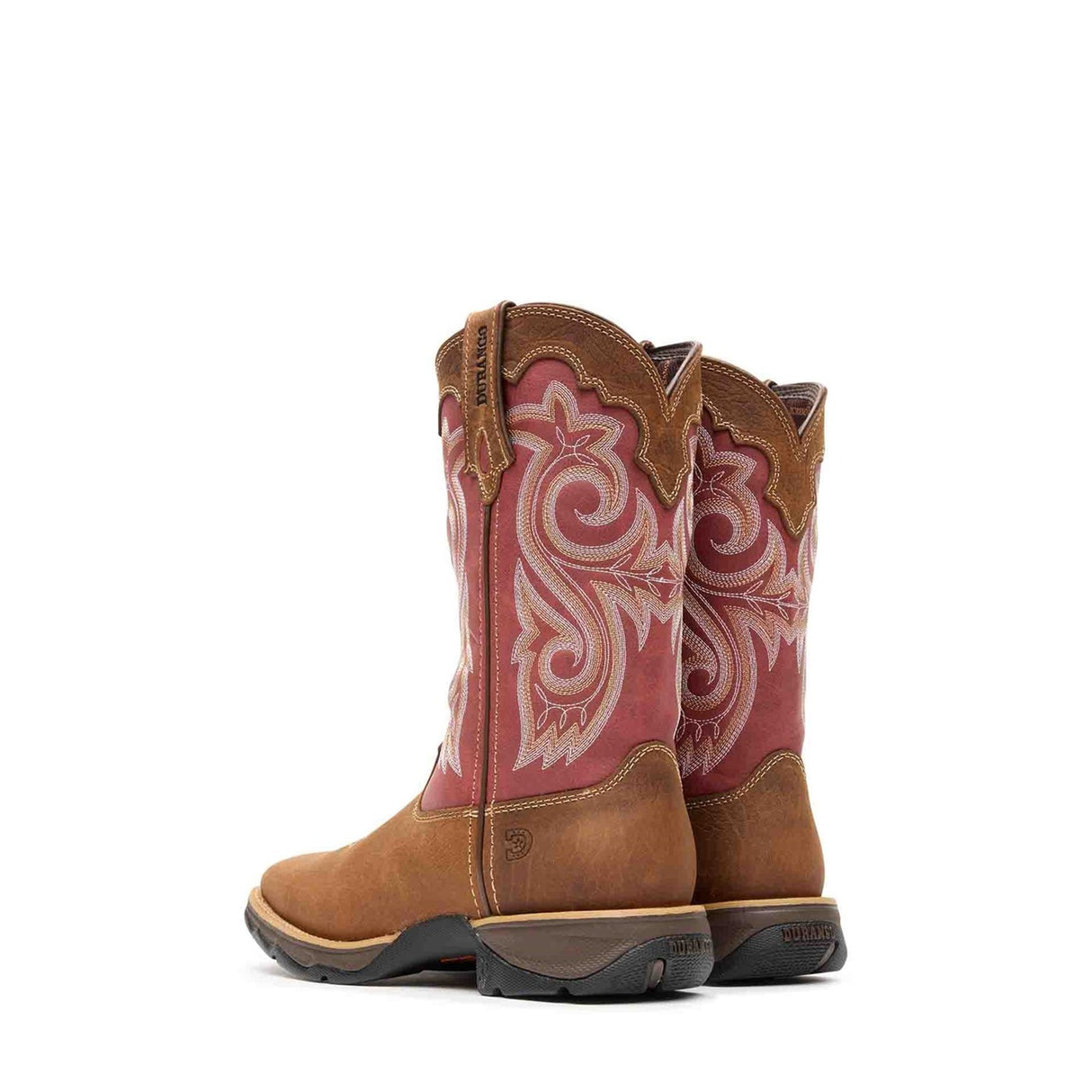 Women's Lady Rebel Western Boots Briar Brown and Rusty Red