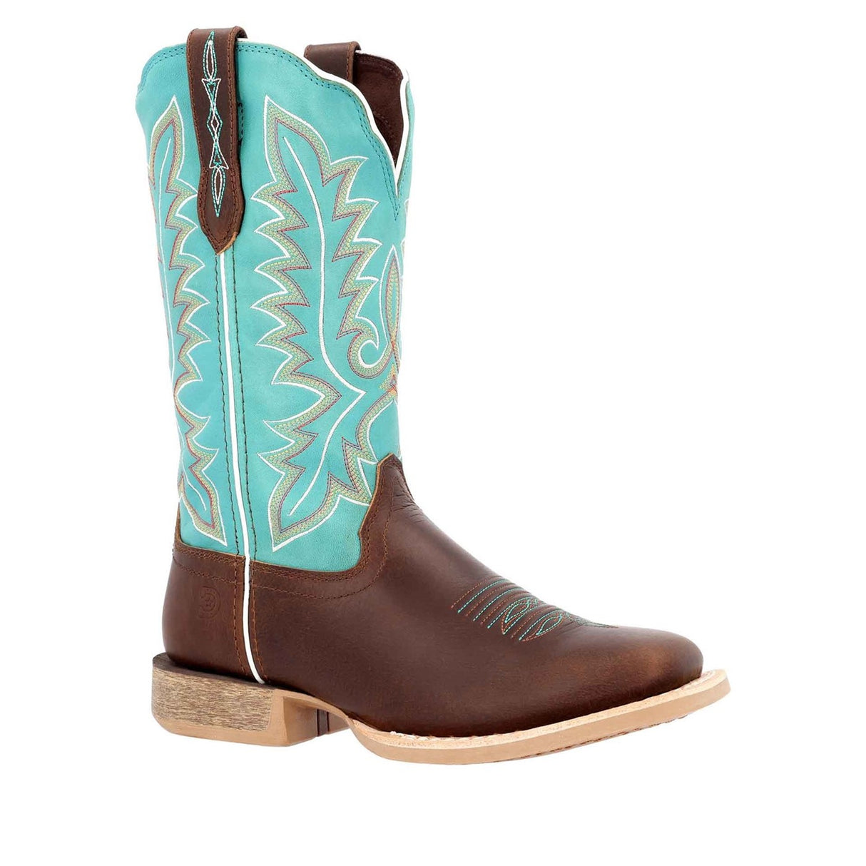 Women's Lady Rebel Pro Western Boots Bay Brown and Arctic Blue