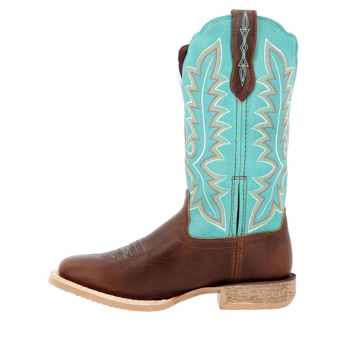 Women's Lady Rebel Pro Western Boots Bay Brown and Arctic Blue