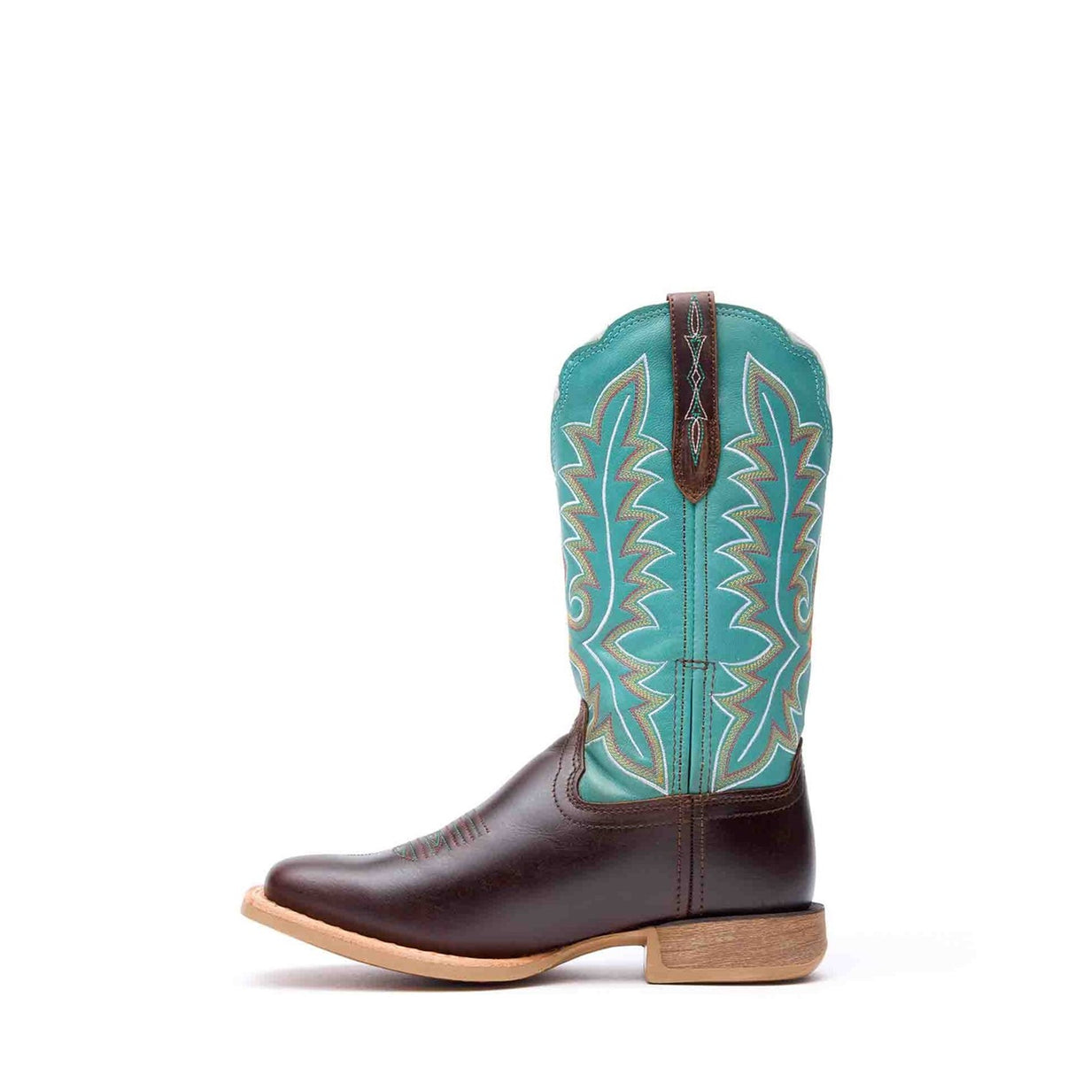 Women's Lady Rebel Pro Western Boots Bay Brown and Arctic Blue