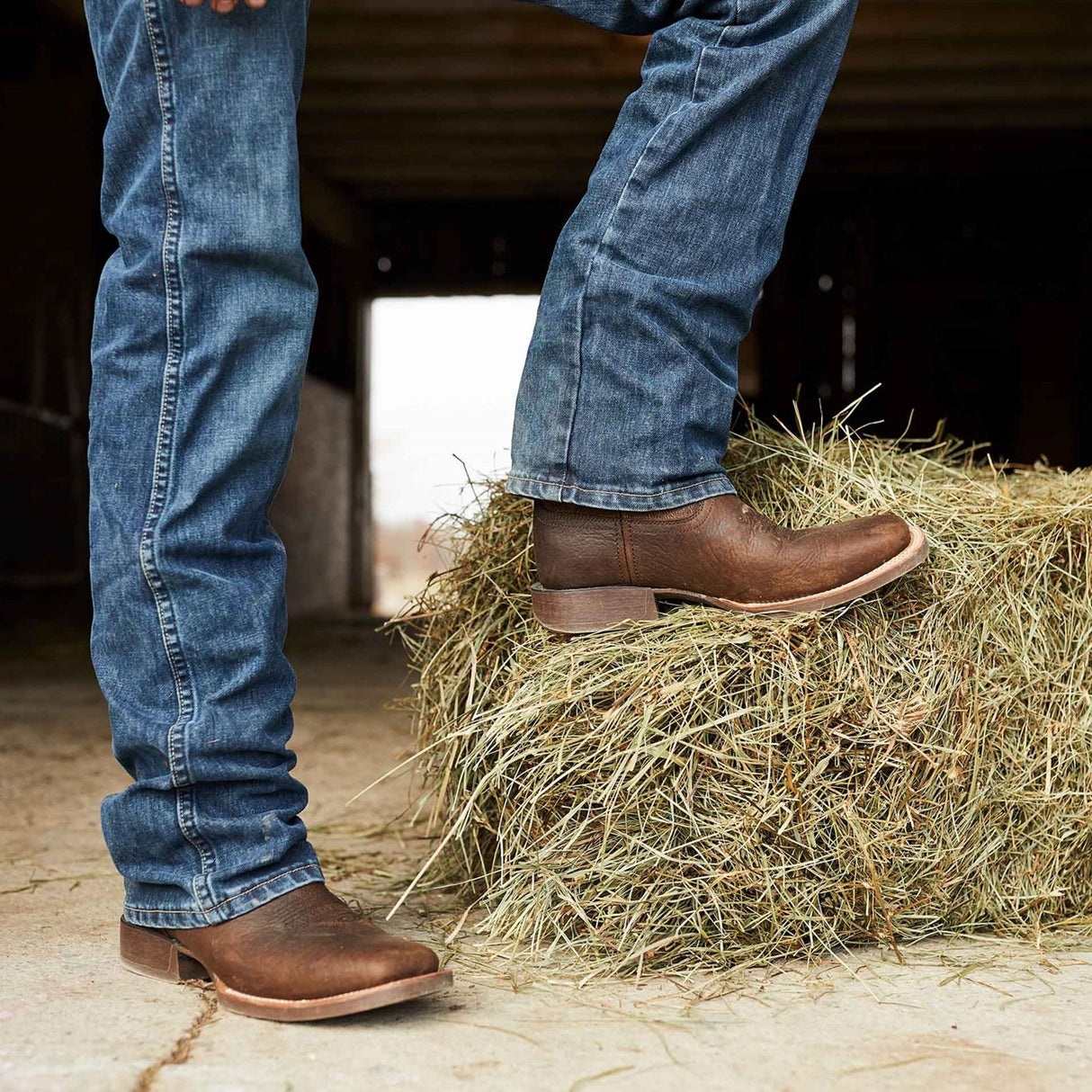 Men's Rebel Pro Wide Fit Western Boots Bay Brown
