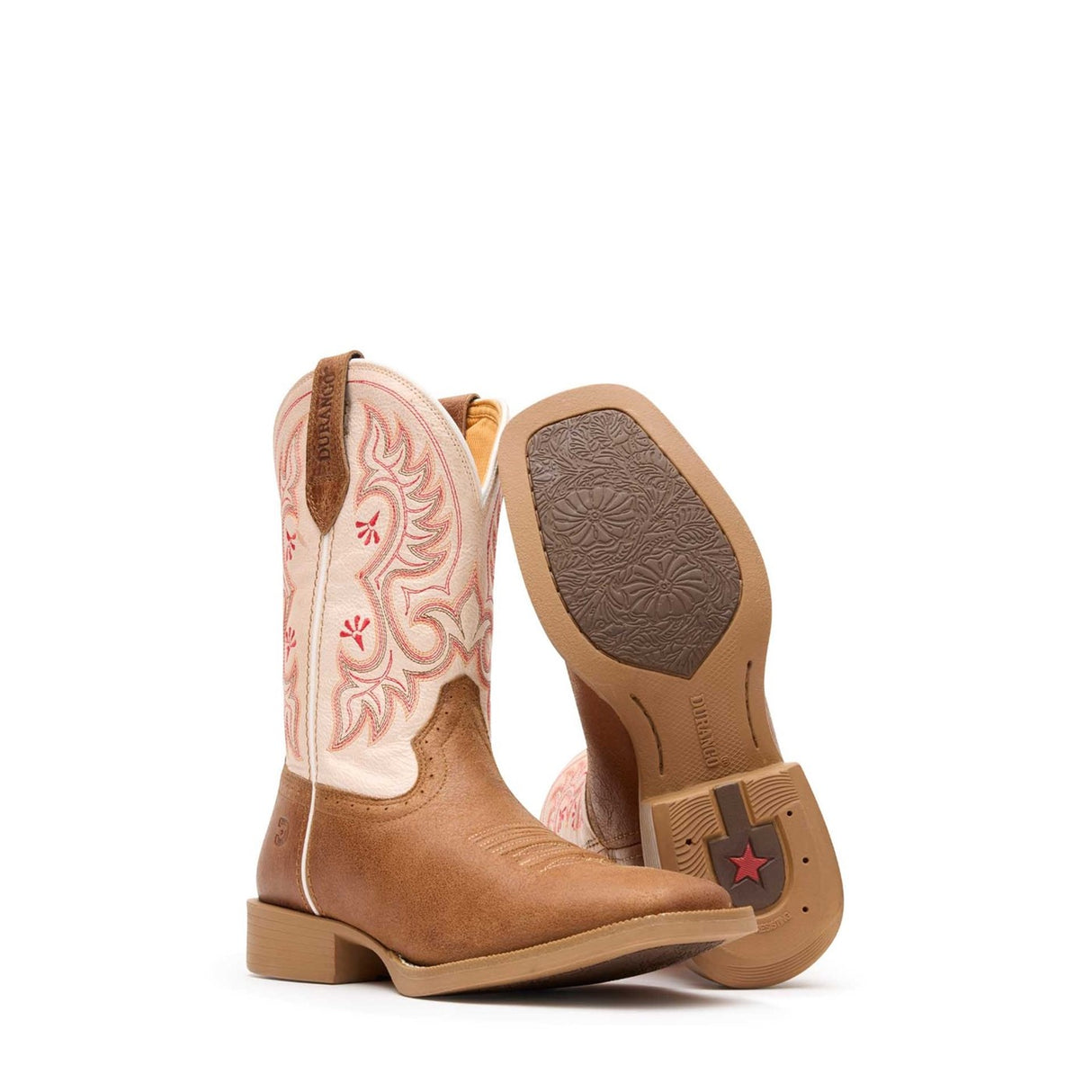 Women's Shyloh Western Boots Honey Tan Metallic Peach
