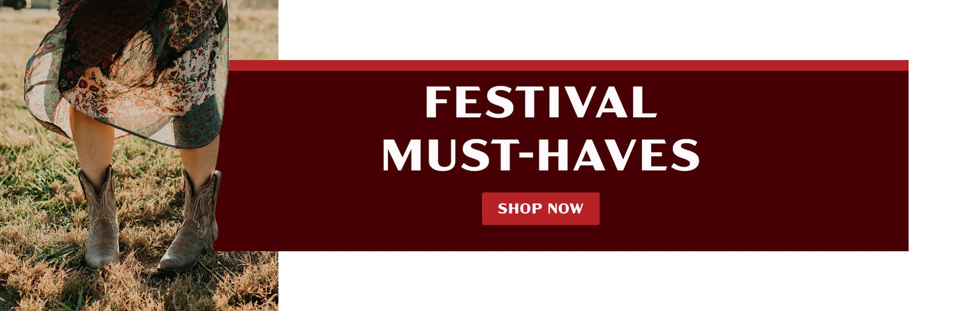 FESTIVAL MUST-HAVES. SHOP NOW