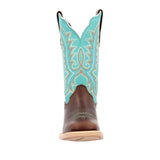 Women's Lady Rebel Pro Western Boots Bay Brown and Arctic Blue