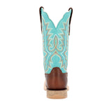 Women's Lady Rebel Pro Western Boots Bay Brown and Arctic Blue