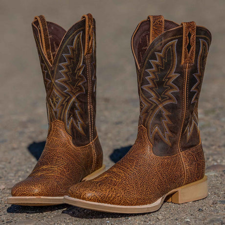 Men's Rebel Pro Lite Wide Fit Western Boots Tan Brown