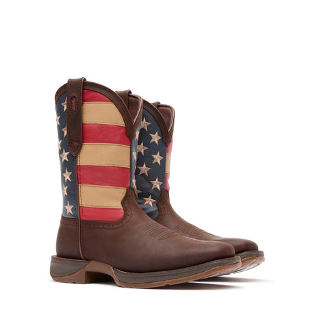 Men's Rebel Western Boots Brown Union Flag