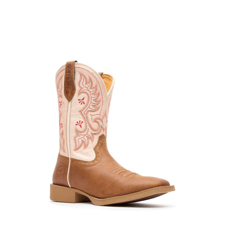 Women's Shyloh Western Boots Honey Tan Metallic Peach