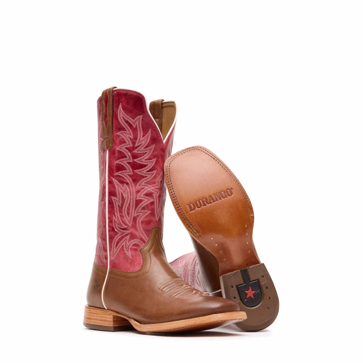 Women's Arena Pro Elite Western Boots Pecan Strawberry Sunrise