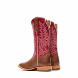 Women's Arena Pro Elite Western Boots Pecan Strawberry Sunrise